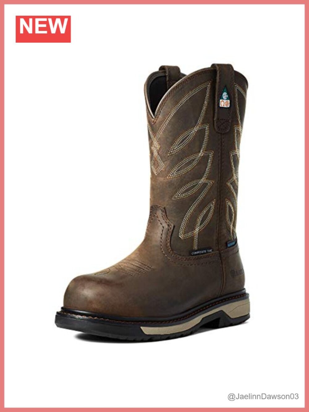 Pull-On Work Boots, CSA Safety Toe, Composite Toe, Waterproof